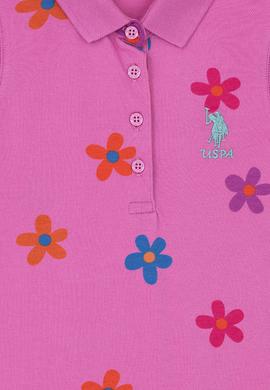 Kız Çocuk Menekşe Polo Yaka Kolsuz Örme Elbise - 50283280018