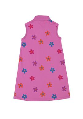 Kız Çocuk Menekşe Polo Yaka Kolsuz Örme Elbise - 50283280018