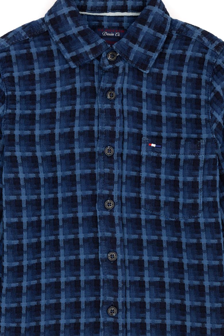 Erkek Çocuk Mavi Jean Gömlek - 50273320019