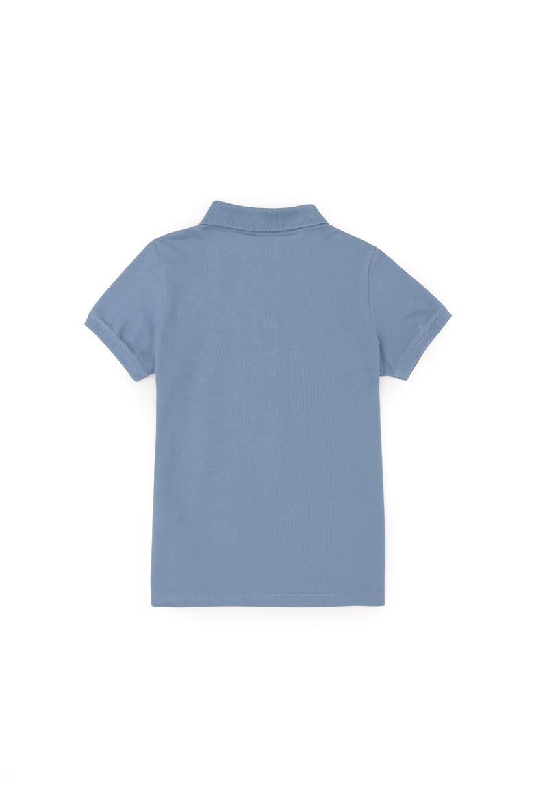 Erkek Çocuk İndigo Polo Yaka Tişört - 50288126029