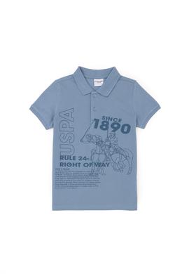 Erkek Çocuk İndigo Polo Yaka Tişört - 50288126029