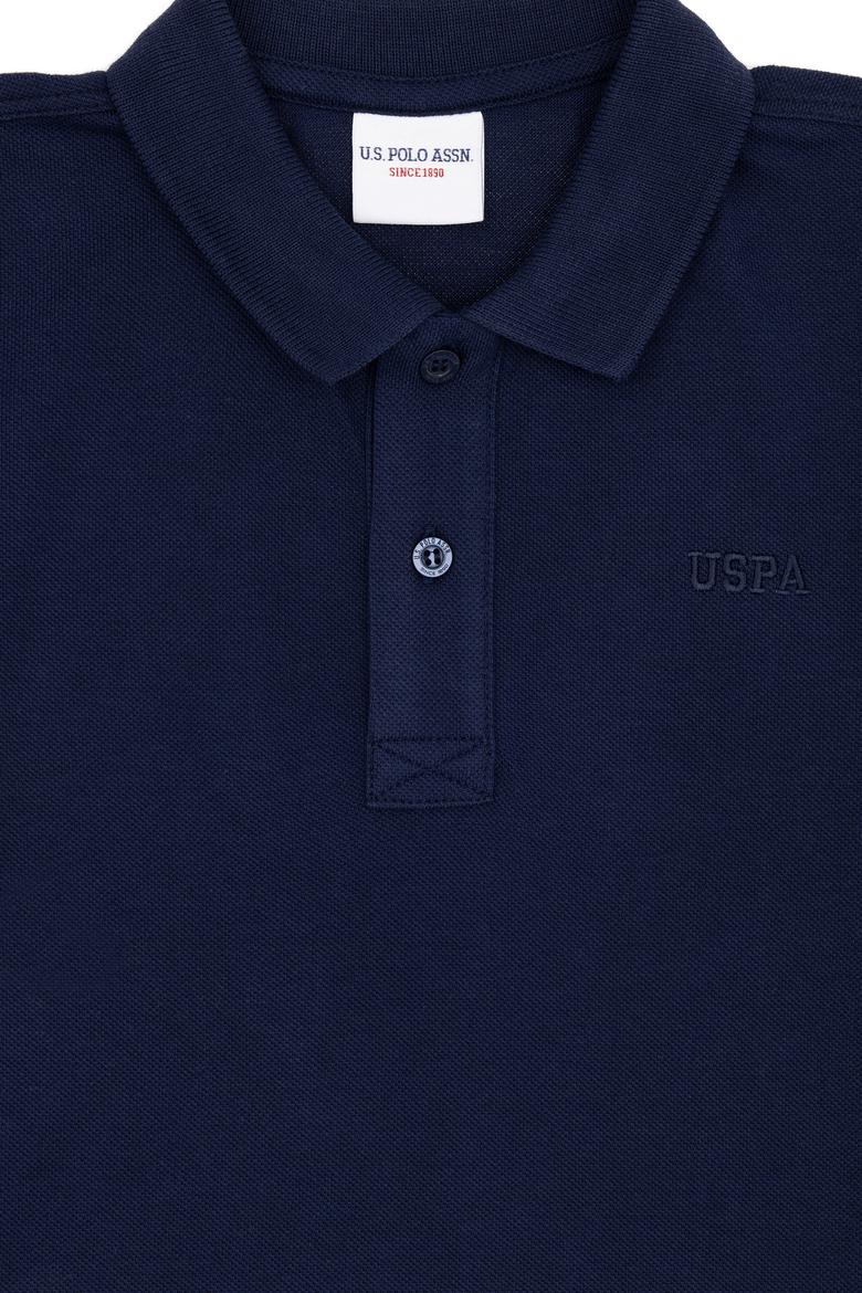 Erkek Çocuk Lacivert Basic Polo Yaka Tişört - 50292129042