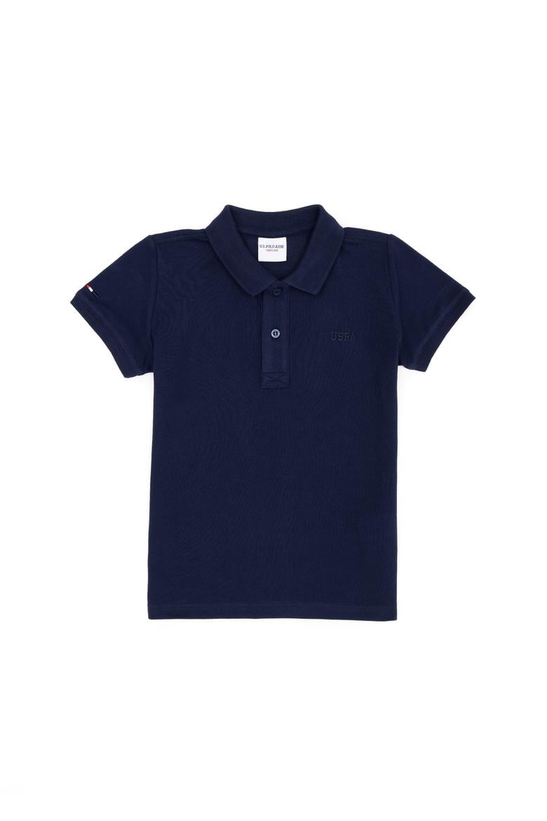 Erkek Çocuk Lacivert Basic Polo Yaka Tişört - 50292129042