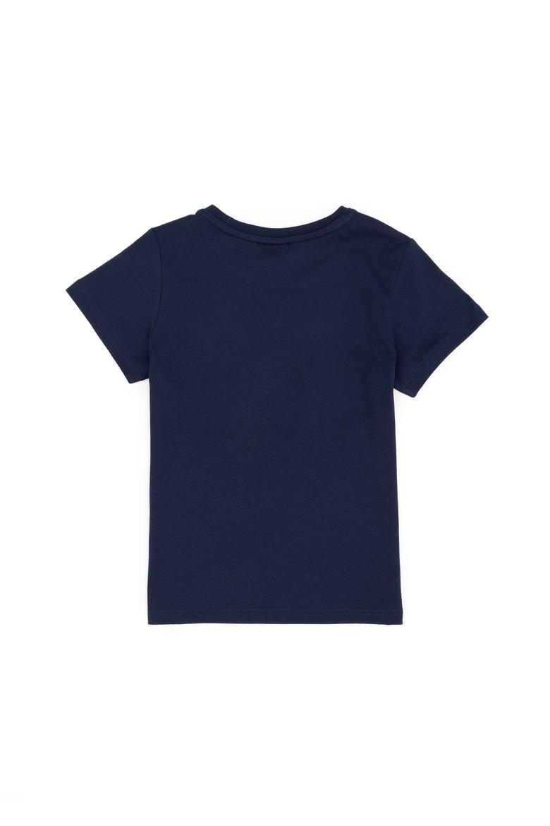 Erkek Çocuk Lacivert Bisiklet Yaka Tişört - 50284895005