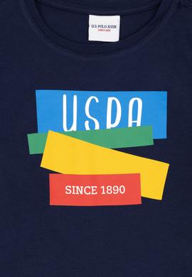 Erkek Çocuk Lacivert Bisiklet Yaka Tişört - 50284895005