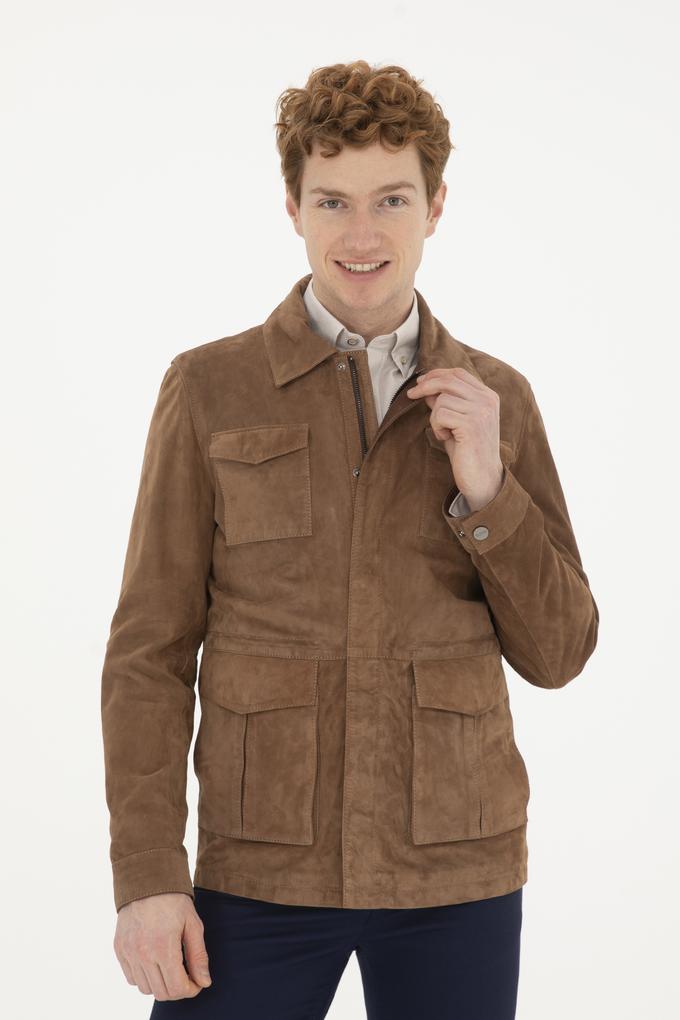 Erkek Taba Deri Ceket