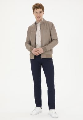 Erkek Vizon Deri Ceket - 50288938019