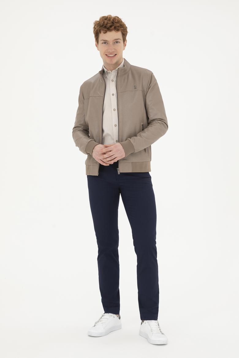 Erkek Vizon Deri Ceket - 50288938019