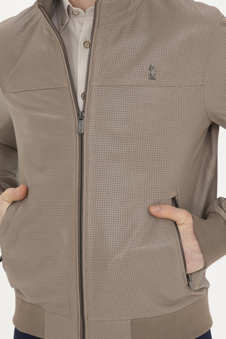 Erkek Vizon Deri Ceket - 50288938019