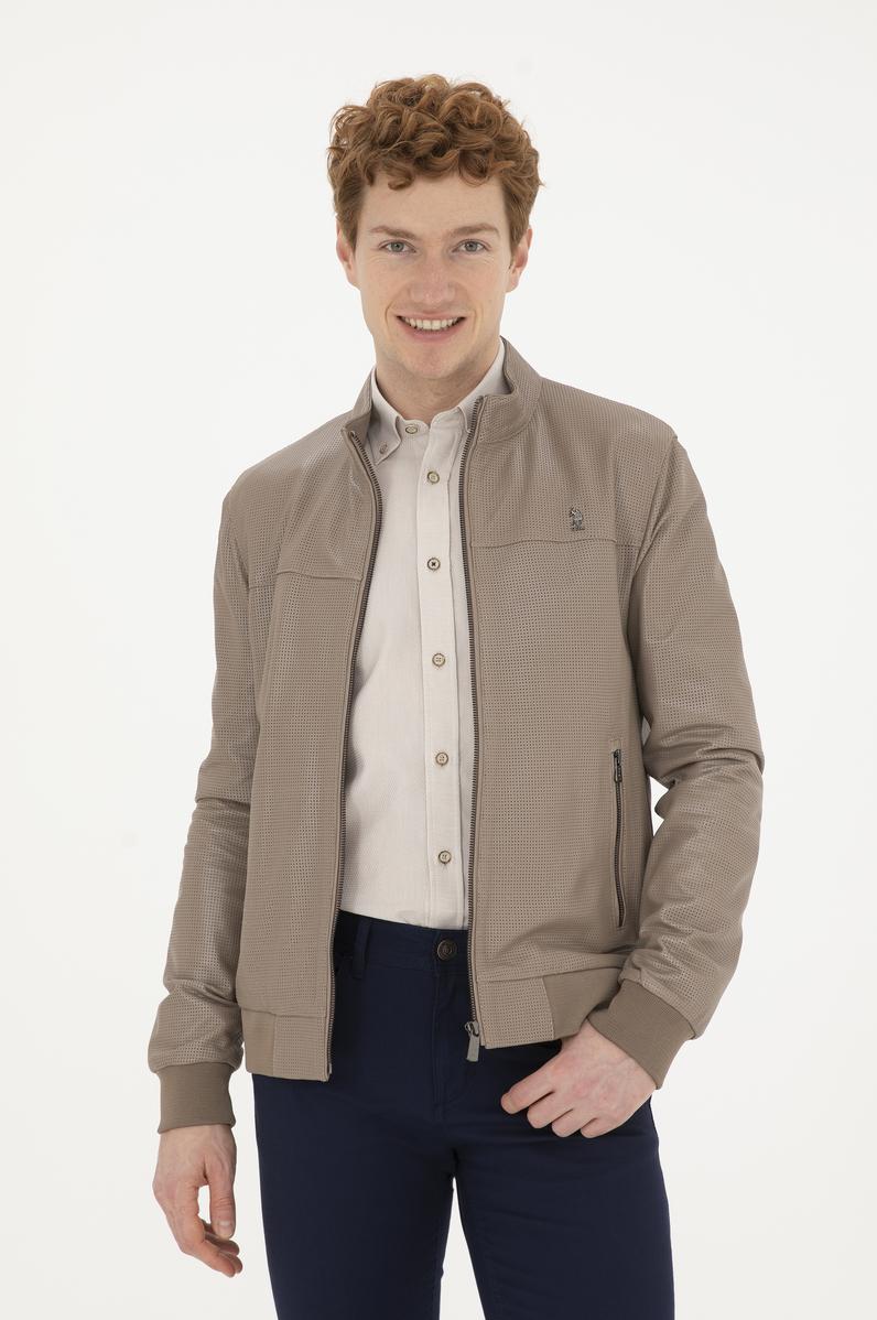 Erkek Vizon Deri Ceket