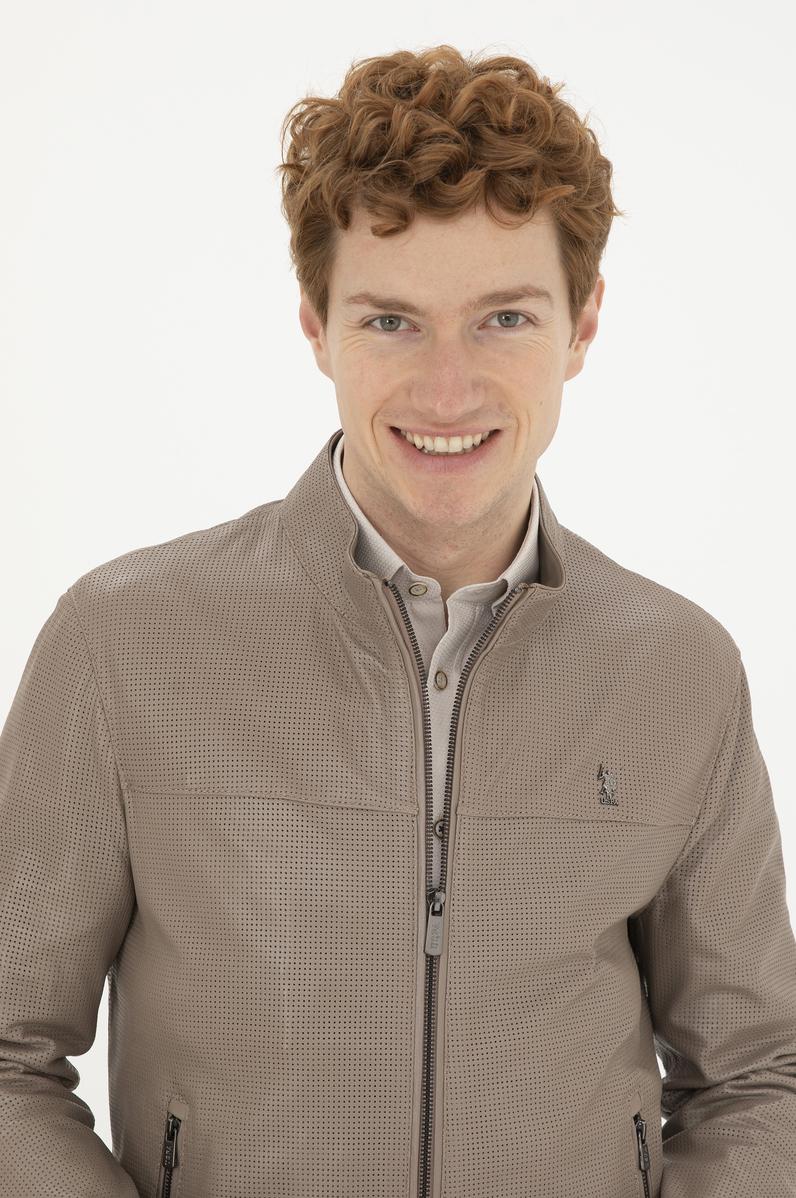 Erkek Vizon Deri Ceket