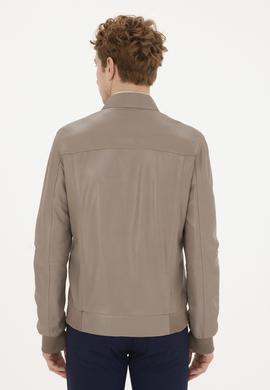 Erkek Vizon Deri Ceket - 50288938019