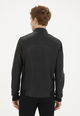 Erkek Siyah Deri Ceket - 50288938026