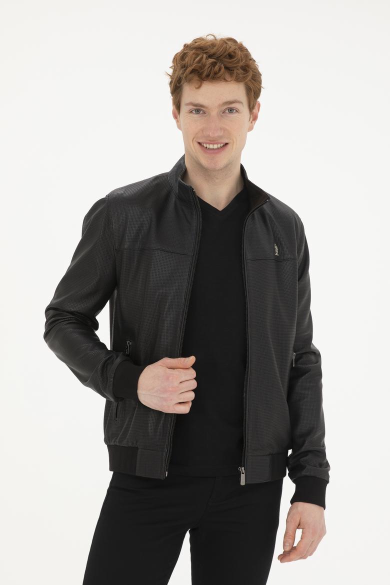 Erkek Siyah Deri Ceket