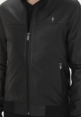 Erkek Siyah Deri Ceket - 50288938026