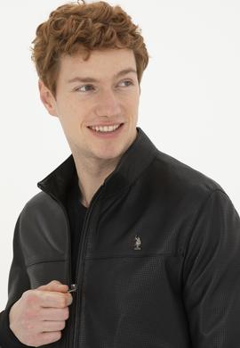 Erkek Siyah Deri Ceket - 50288938026