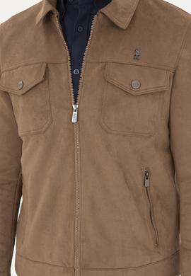 Erkek Vizon Deri Ceket - 50289049009