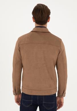 Erkek Vizon Deri Ceket - 50289049009