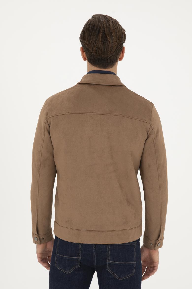 Erkek Vizon Deri Ceket - 50289049009