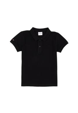 Erkek Çocuk Siyah Basic Polo Yaka Tişört - 50292129018
