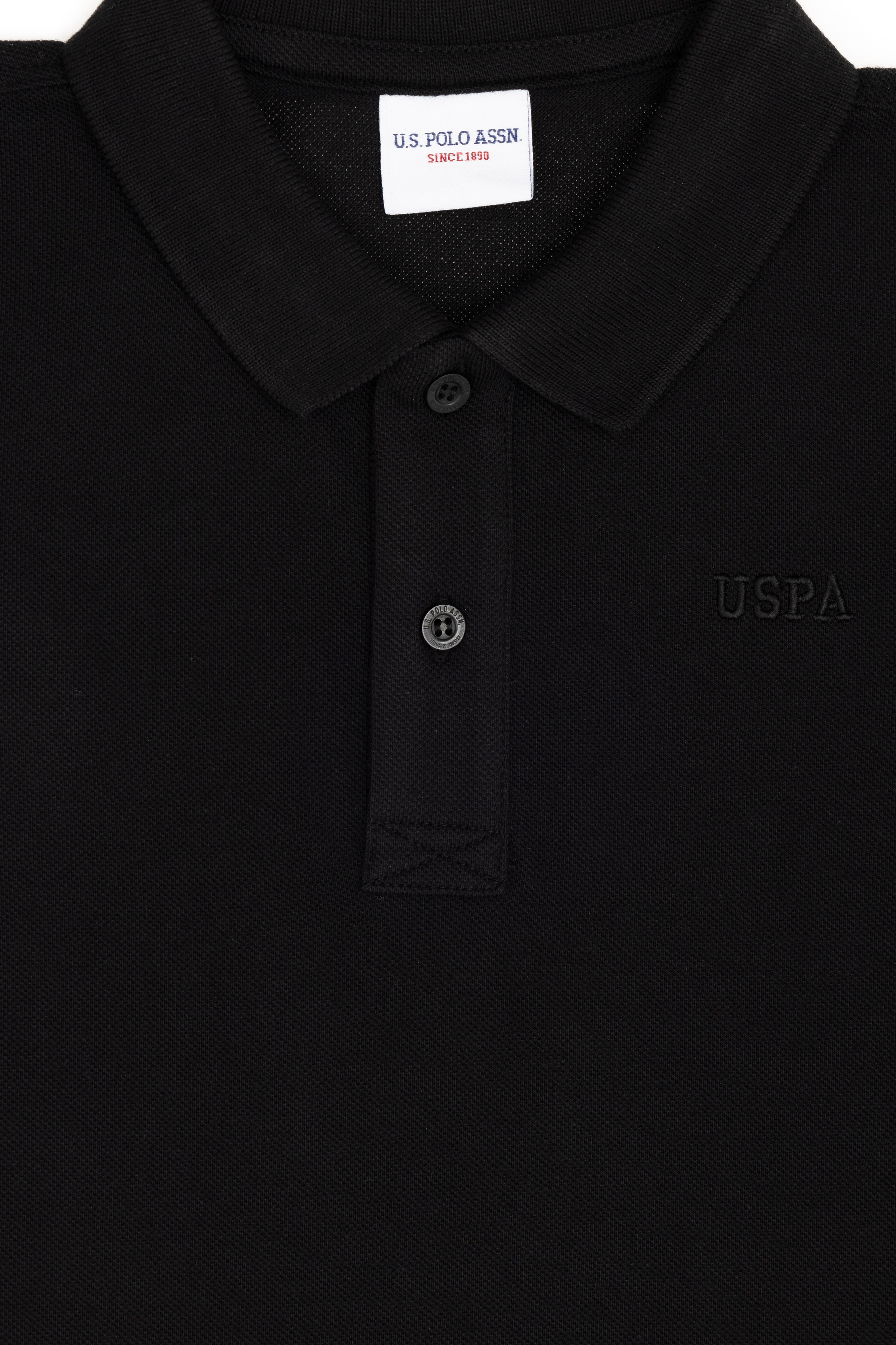 Erkek Çocuk Siyah Basic Polo Yaka Tişört