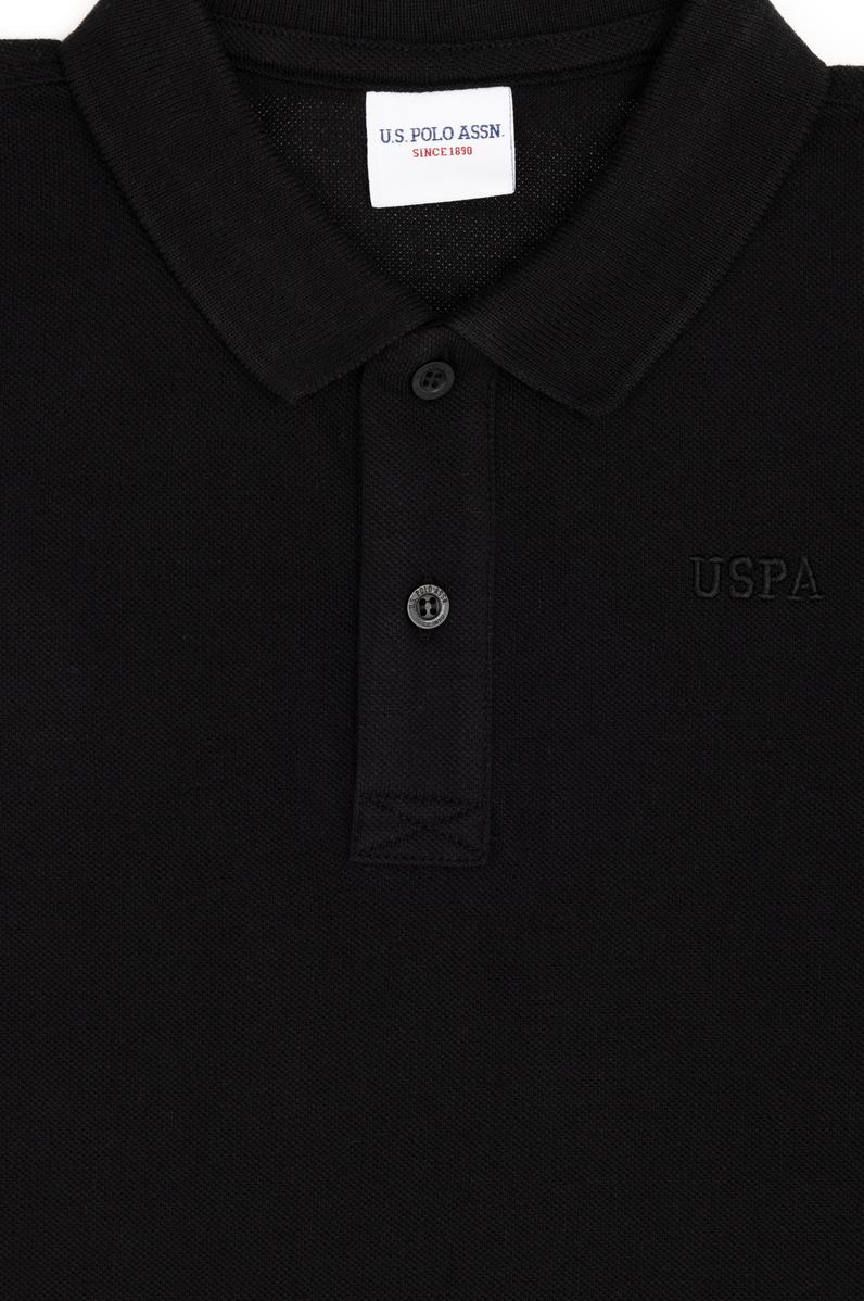 Erkek Çocuk Siyah Basic Polo Yaka Tişört