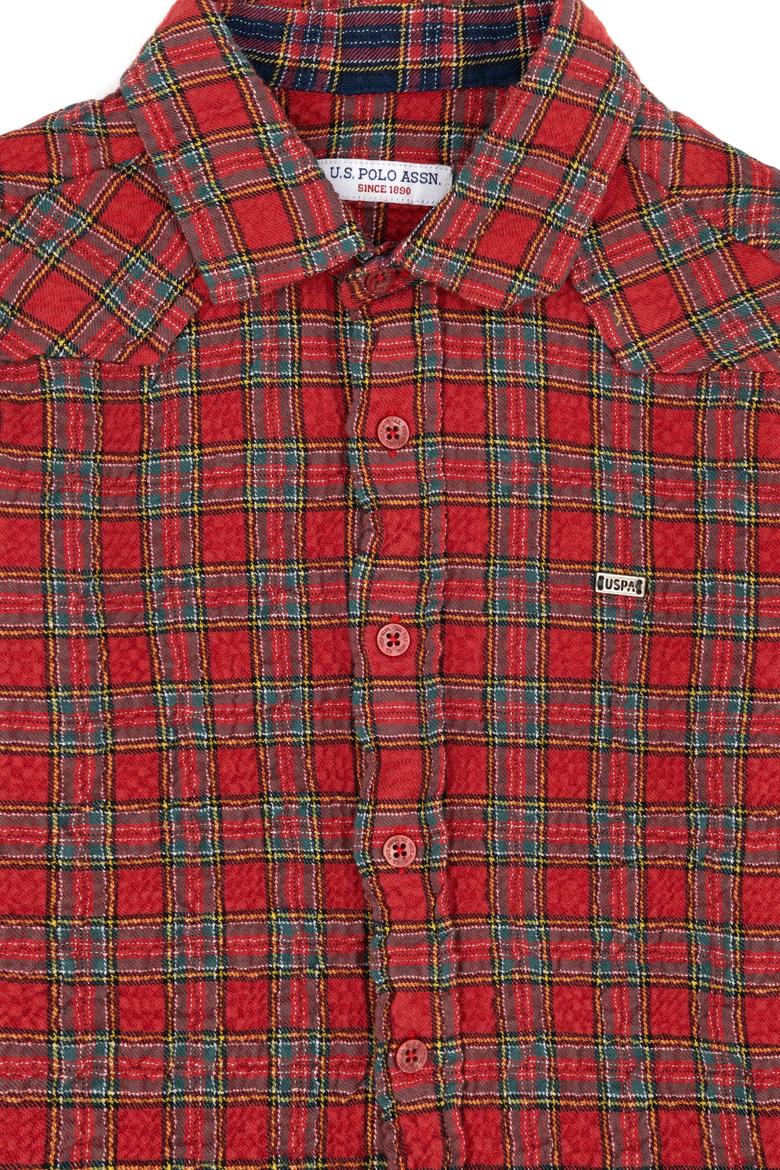 Erkek Çocuk Kırmızı Uzun Kollu Gömlek - 50272391021