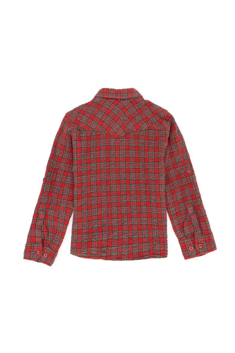 Erkek Çocuk Kırmızı Uzun Kollu Gömlek - 50272391021