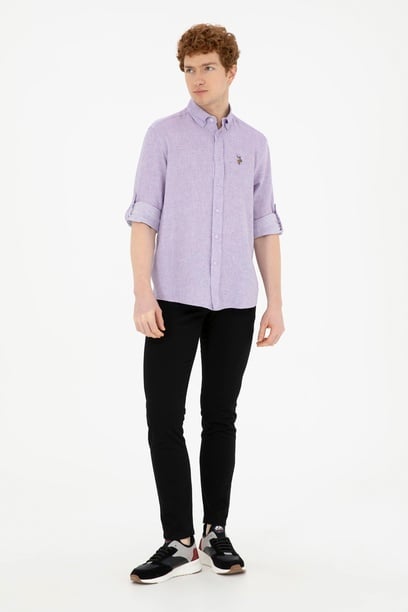Erkek Slim Fit Siyah Kanvas Pantolon
