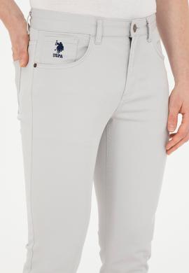 Erkek Açık Gri Kanvas Pantolon - 50289420367