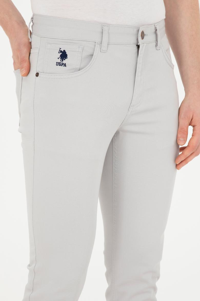 Erkek Açık Gri Kanvas Pantolon - 50289420367