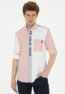 Erkek Kırmızı Uzun Kollu Gömlek - 50283728007