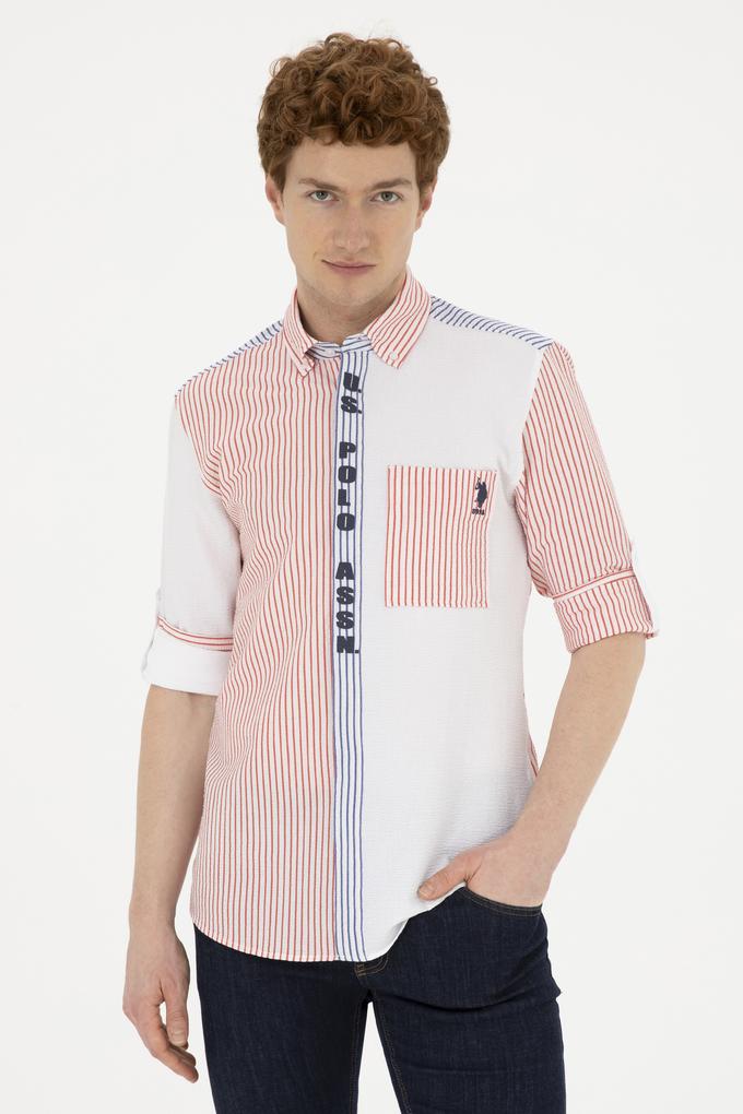 Erkek Kırmızı Uzun Kollu Gömlek