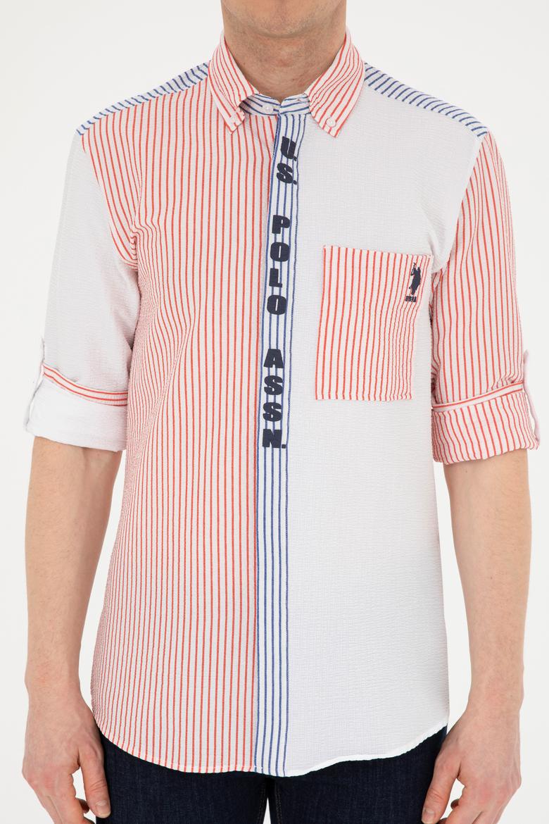 Erkek Kırmızı Uzun Kollu Gömlek - 50283728007