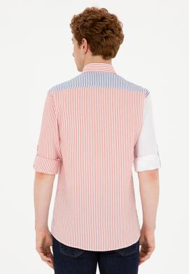 Erkek Kırmızı Uzun Kollu Gömlek - 50283728007