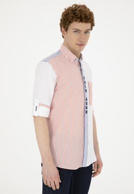 Erkek Kırmızı Uzun Kollu Gömlek - 50283728007