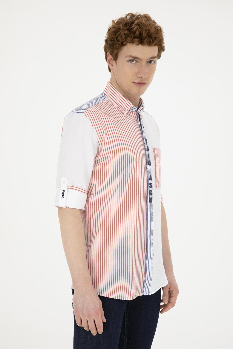 Erkek Kırmızı Uzun Kollu Gömlek - 50283728007