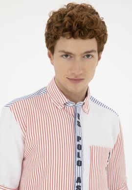 Erkek Kırmızı Uzun Kollu Gömlek - 50283728007