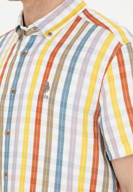 Erkek Haki Kısa Kollu Gömlek - 50283712005