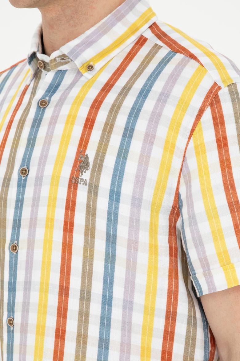 Erkek Haki Kısa Kollu Gömlek - 50283712005