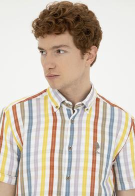 Erkek Haki Kısa Kollu Gömlek - 50283712005