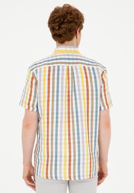 Erkek Haki Kısa Kollu Gömlek - 50283712005