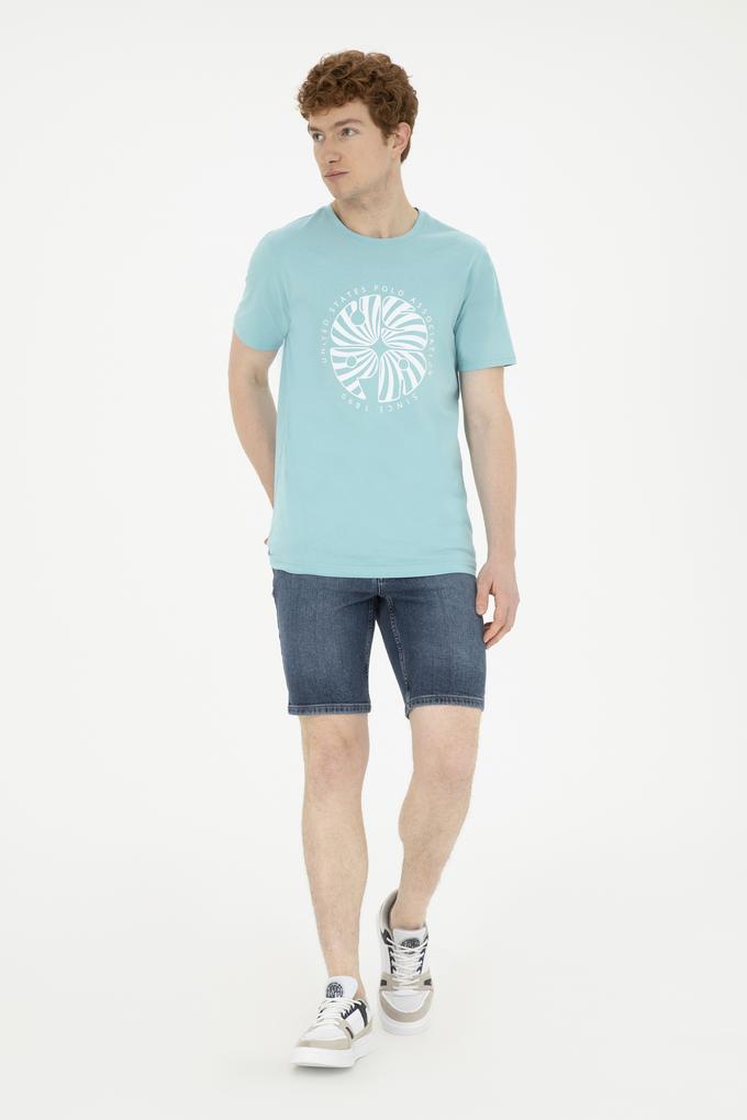 Erkek Mavi Jean Şort