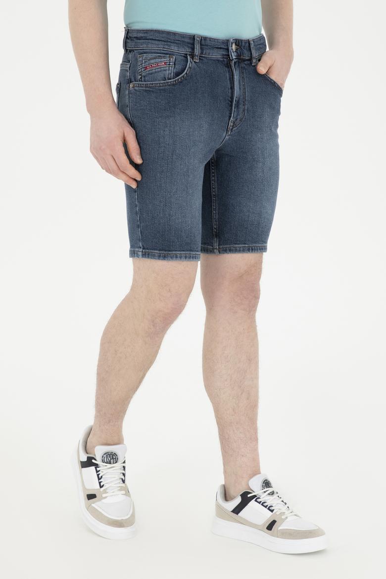 Erkek Mavi Jean Şort - 50288954011