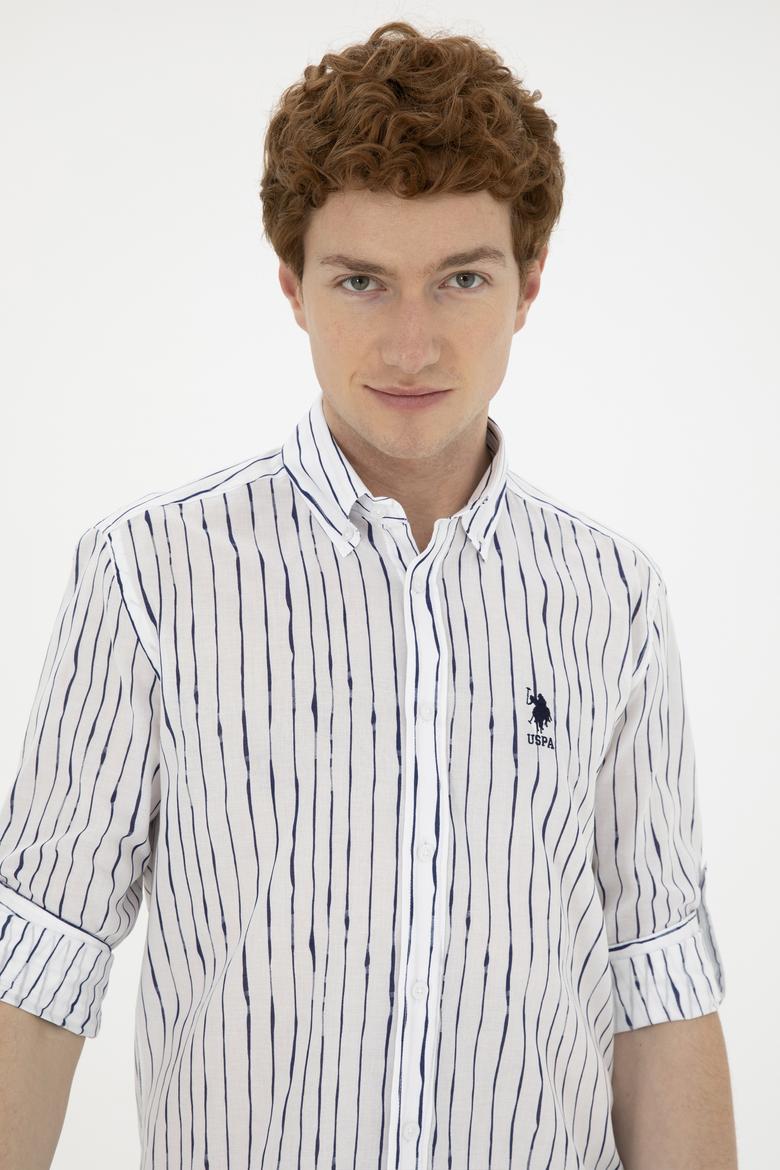 Erkek Beyaz Uzun Kollu Gömlek - 50283771006