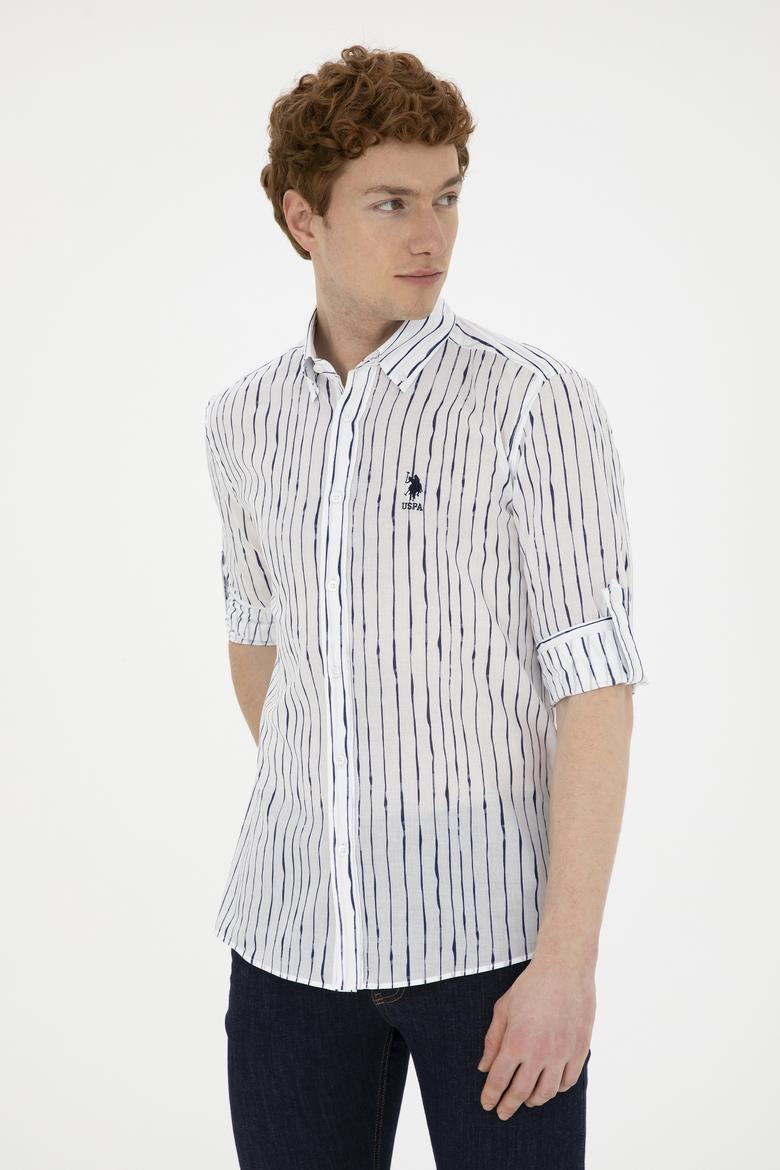 Erkek Beyaz Uzun Kollu Gömlek - 50283771006