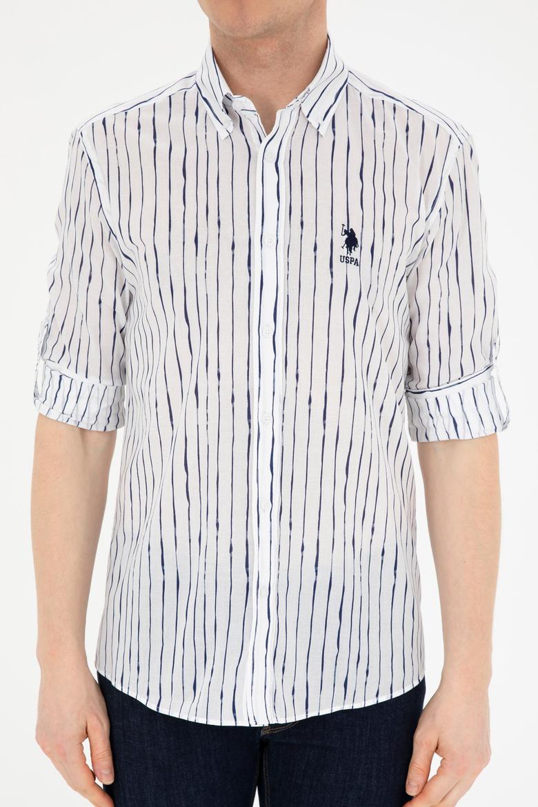 Erkek Beyaz Uzun Kollu Gömlek - 50283771006