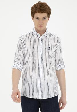 Erkek Beyaz Uzun Kollu Gömlek - 50283771006