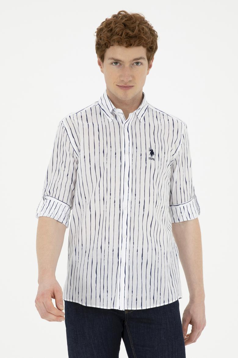 Erkek Beyaz Uzun Kollu Gömlek