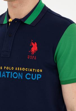 Erkek Slim Fit Polo Yaka Lacivert Tişört - 50281551017